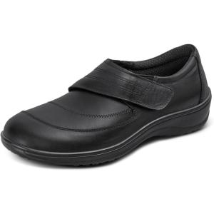 imageOrthofeet Womens Orthopedic Leather Emily Casual ShoesBlack