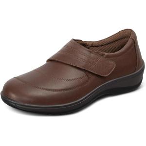 imageOrthofeet Womens Orthopedic Leather Emily Casual ShoesBrown