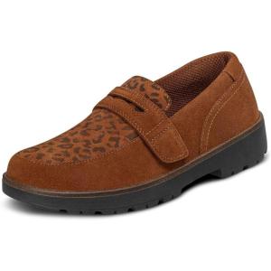 imageOrthofeet Womens Orthopedic Leather Shelly Loafer for Foot Pain ReliefCinnamon