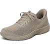 imageOrthofeet Womens Orthopedic Knit Kita HandsFree SneakersTaupe