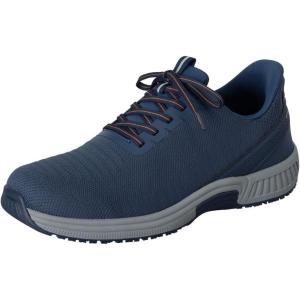 imageOrthofeet Mens Orthopedic Knit Yari HandsFree SneakersNavyOrange