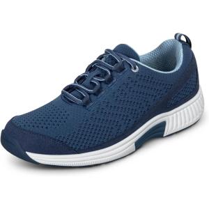 imageOrthofeet Womens Orthopedic Knit Coral SneakersNavyLight Blue