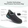 imageOrthofeet Mens Orthopedic Leather Vito HandsFree SlipperCharcoal