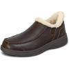 imageOrthofeet Mens Orthopedic Leather Vito HandsFree SlipperBrown