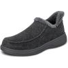 imageOrthofeet Mens Orthopedic Leather Vito HandsFree SlipperCharcoal