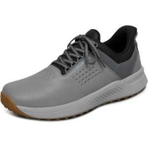 imageOrthofeet Mens Orthopedic HandsFree Birdie Golf Shoes with Arch Support with Arch SupportDark Grey