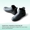 imageOrthofeet Womens Orthopedic Blaire HandsFree Boots for Foot Pain ReliefBlack