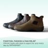 imageOrthofeet Womens Orthopedic Blaire HandsFree Boots for Foot Pain ReliefMushroom