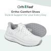 imageOrthofeet Womens Orthopedic Knit Roam HandsFree SneakersWhite