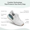 imageOrthofeet Womens Orthopedic Leather Stride HandsFree SneakersEcru