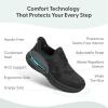 imageOrthofeet Womens Orthopedic Naya Slip On SneakersAll Black