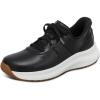 imageOrthofeet Womens Orthopedic Leather Stride HandsFree SneakersBlack