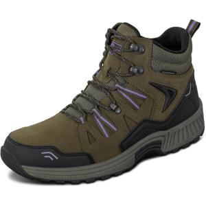imageOrthofeet Womens Orthopedic Leather Dakota Hiking BootsOlive