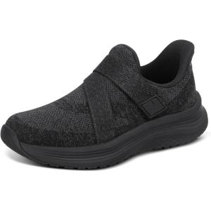 imageOrthofeet Womens Orthopedic Naya Slip On SneakersAll Black