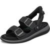 imageOrthofeet Womens Orthopedic Minerva HandsFree Sandals with Adjustable StrapsBlack