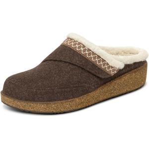 imageOrthofeet Womens Orthopedic Clara Slippers for Plantar Fasciitis ReliefBrown