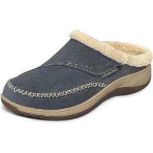 imageOrthofeet Womens Orthopedic Faux Fur Lined Charlotte SlippersGrey