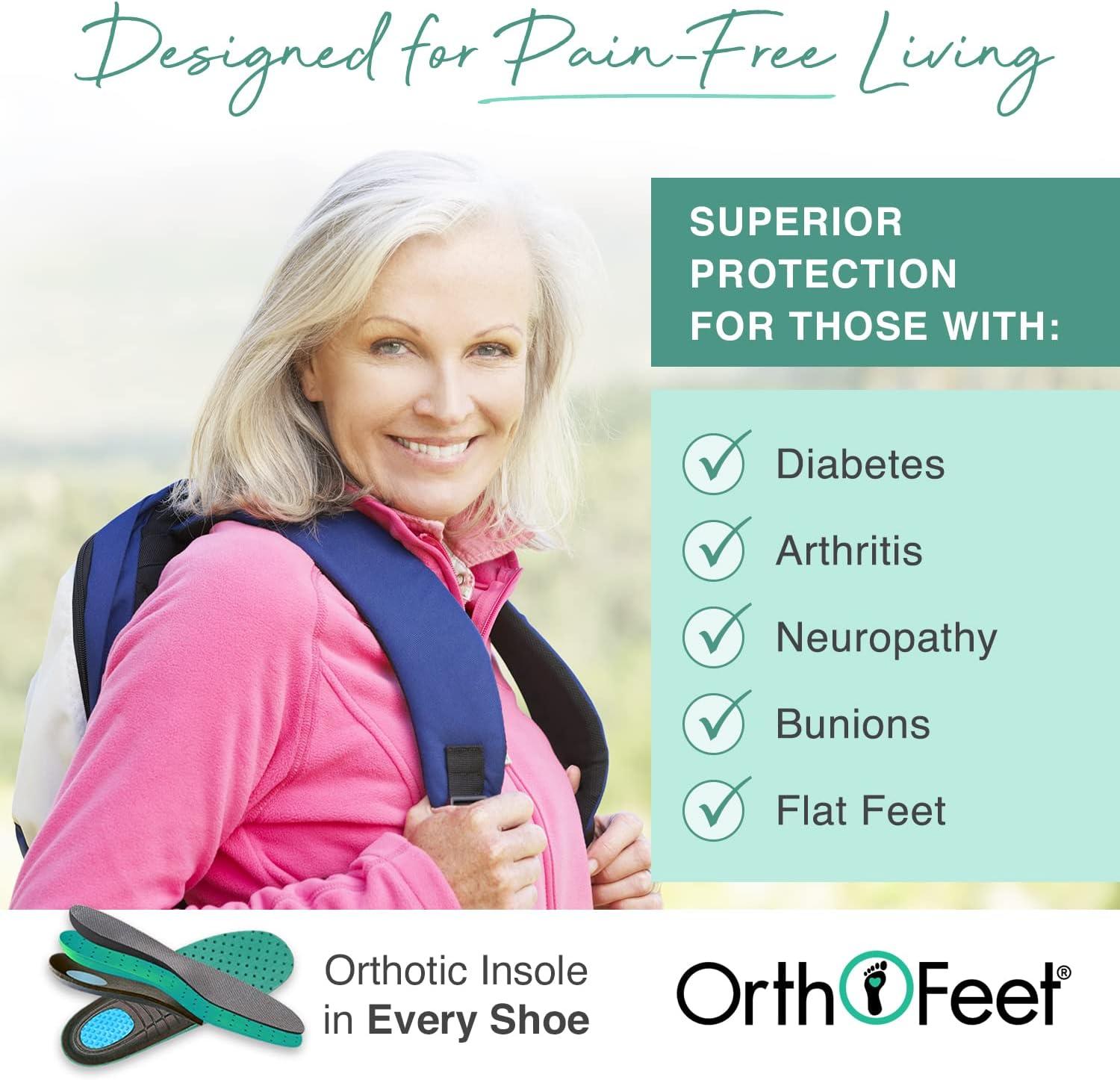 imageOrthofeet Womens Orthopedic Outdoor Boots with Arch Support DeltaBlack 1