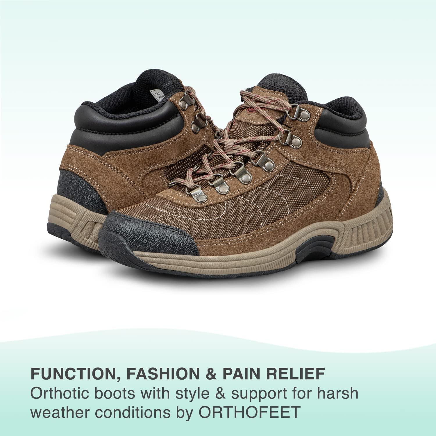 imageOrthofeet Womens Orthopedic Outdoor Boots with Arch Support DeltaBlack 1