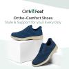 image:imageOrthofeet Mens Orthopedic Rex HandsFree WaterRepellent Stretch WingtipBlue