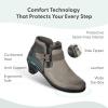 image:imageOrthofeet Womens Orthopedic Emma Heeled Leather Bootie with ZipperTaupe