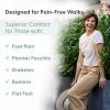 image:imageOrthofeet Womens Orthopedic Naya HandsFree WaterRepellent Walking SneakerBlue