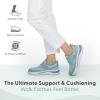 image:imageOrthofeet Womens Orthopedic Naya HandsFree WaterRepellent Walking SneakerBlue