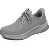 image:imageOrthofeet Mens Orthopedic Tilos HandsFree WaterRepellent Walking SneakerGreyGrey