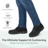 image:imageOrthofeet Mens Orthopedic Bismarck Adjustable Stretch Casual ShoeBlack