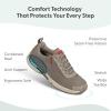 image:imageOrthofeet Mens Orthopedic Edgewater Stretch Knit Walking SneakerTaupe