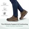 image:imageOrthofeet Mens Orthopedic Hunter Lightweight Lug Sole Hiking Boot Brown Size 13