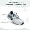 image:imageOrthofeet Mens Orthopedic Pacific Palisades Leather Walking SneakerWhite