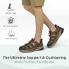image:imageOrthofeet Mens Orthopedic Saturn HandsFree Max Cushion Fisherman SandalBrown