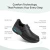 image:imageOrthofeet Mens Orthopedic Xavier HandsFree Leather SlipOn Dress ShoeBlack