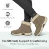 image:imageOrthofeet Womens Orthopedic Florence Waterproof Slip Resistant BootWaterproof Taupe