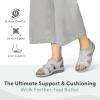 image:imageOrthofeet Womens Orthopedic Maui Adjustable Stretch Walking SandalWhiteGray