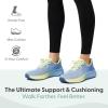 image:imageOrthofeet Womens Orthopedic Nira HandsFree WaterRepellent Walking SneakerBlueYellow