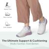 image:imageOrthofeet Womens Orthopedic Nira HandsFree WaterRepellent Walking SneakerWhiteLavender