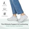 image:imageOrthofeet Womens Orthopedic Roam HandsFree Max Cushion Walking Sneaker White Size 10 Wide