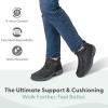 image:imageOrthofeet Womens Orthopedic Siena WaterRepellent SlipResistant Leather BootBlack