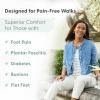 image:imageOrthofeet Womens Orthopedic Wander HandsFree Leather SlipOn Dress Sneaker Blue Size 55