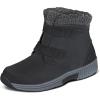 image:imageOrthofeet Womens Orthopedic Florence Waterproof Slip Resistant BootWaterproof Black
