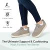 image:imageOrthofeet Womens Orthopedic Wander HandsFree Leather SlipOn Dress SneakerTaupe