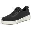 image:imageOrthofeet Womens Orthopedic Wander HandsFree Leather SlipOn Dress SneakerAll Black
