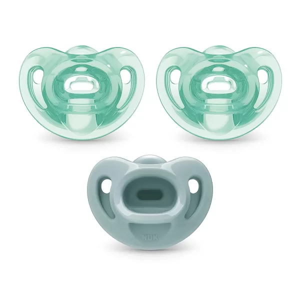 NUK Comfy Orthodontic Pacifiers, 0-6 Months, Timeless Collection, 5 Count 