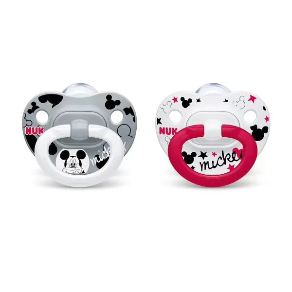 NUK Disney Minnie Mouse Orthodontic Pacifiers, 6-18 Months, 2-Pack