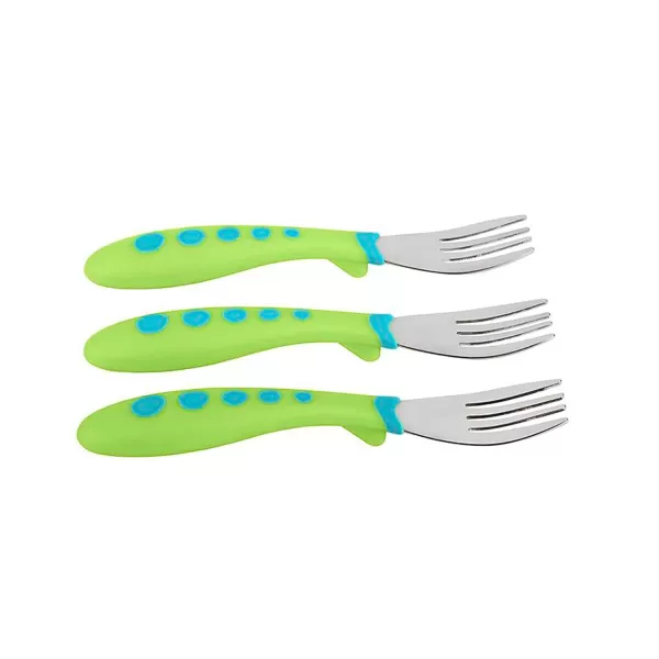 NUK First Essentials Kiddy Cutlery Forks, 3-Count )