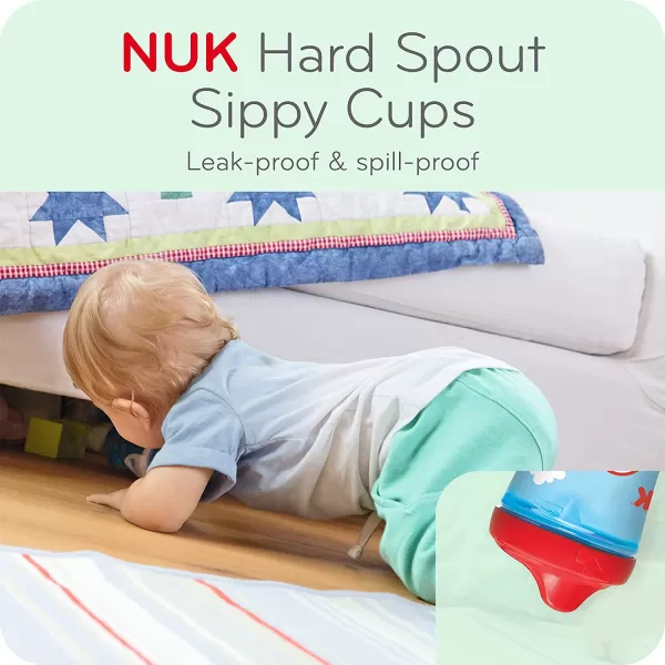 NUK Hide 'n Seek Hard Spout Cup | Sippy Cup with Color-Changing Designs | 2 Count 