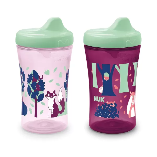 NUK Hide 'n Seek Hard Spout Cup | Sippy Cup with Color-Changing Designs | 2 Count 