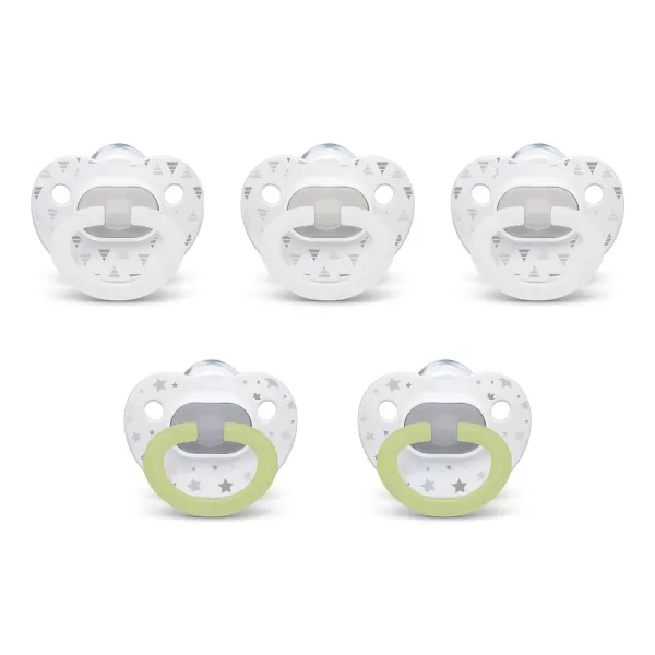 NUK Orthodontic Pacifiers, 6-18 Months, 5 Pack, Timeless Collection, Amazon Exclusive